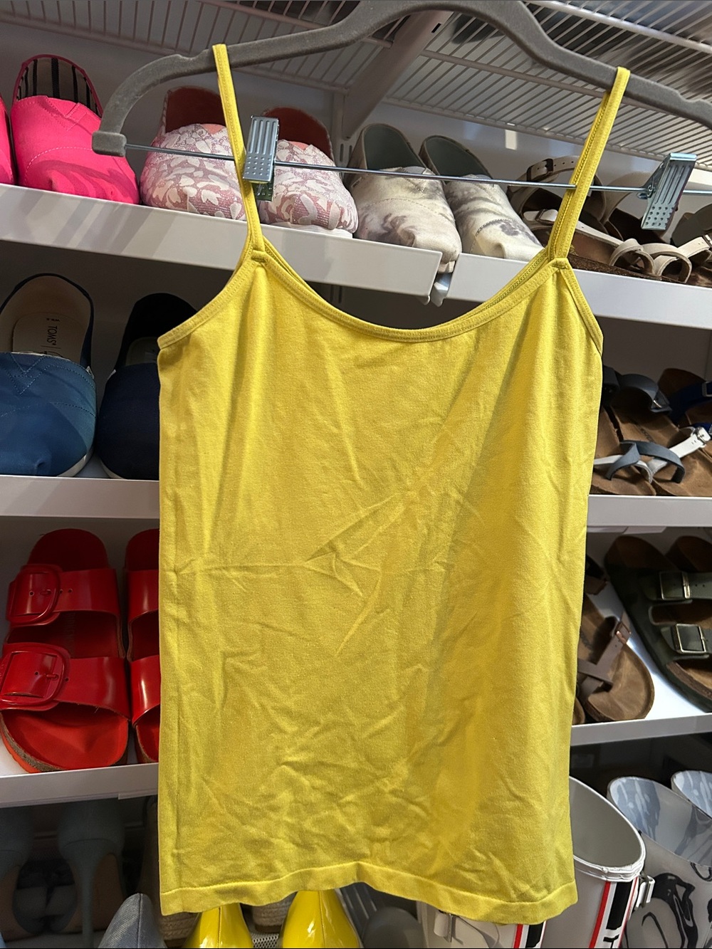 The Limited Yellow Spaghetti‑Strap Camisole